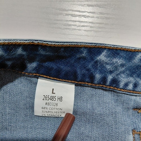 Flamingals Womens Floral Embroidered Wide Leg Cropped Jeans Light Wash Size L - Picture 3 of 16